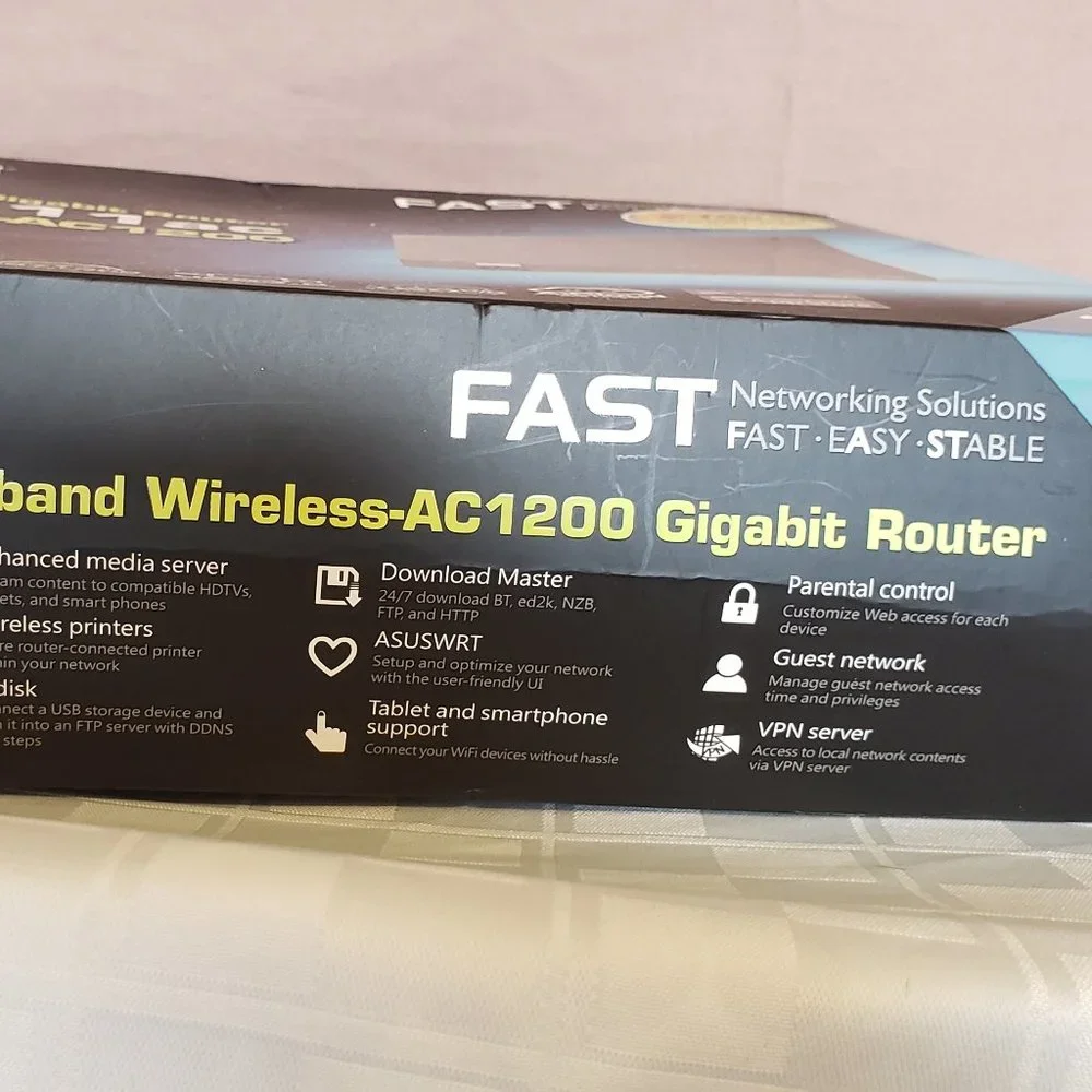 Router, ASUS - RT-AC56R Gigabit Router, 802.11ac, Wireless-AC 1200